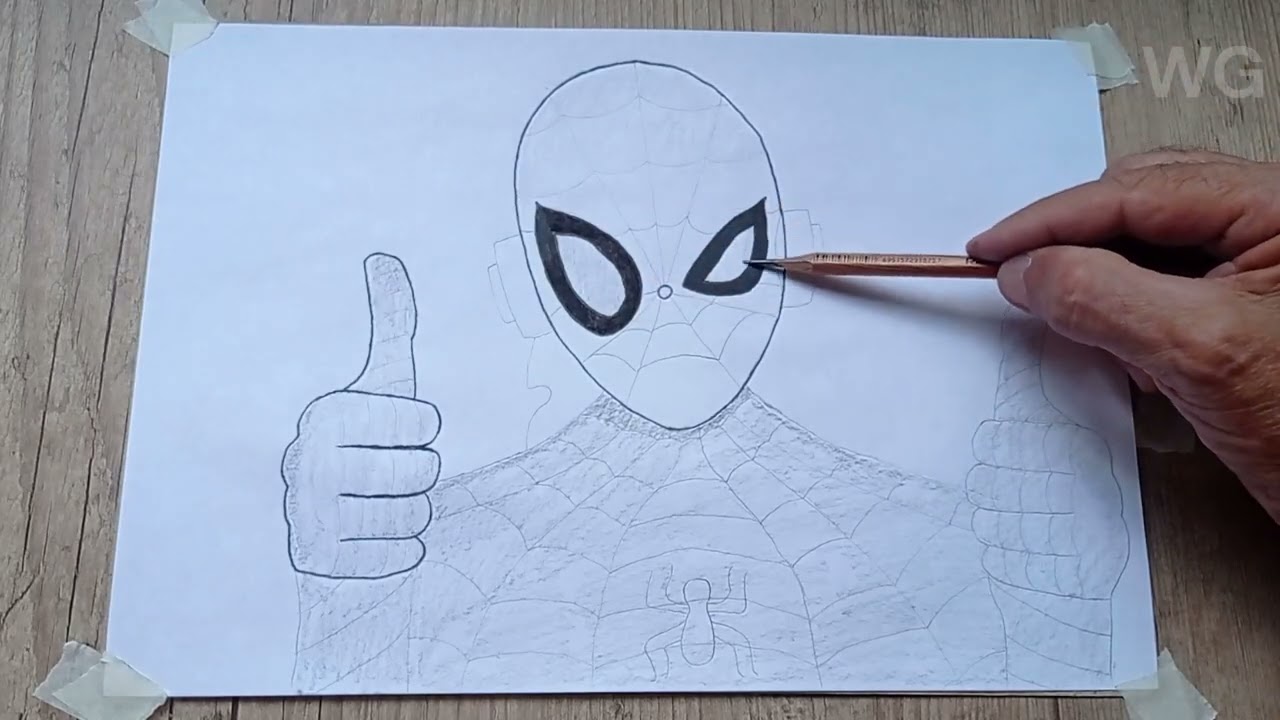 Como desenhar um super-herói curtindo um som...