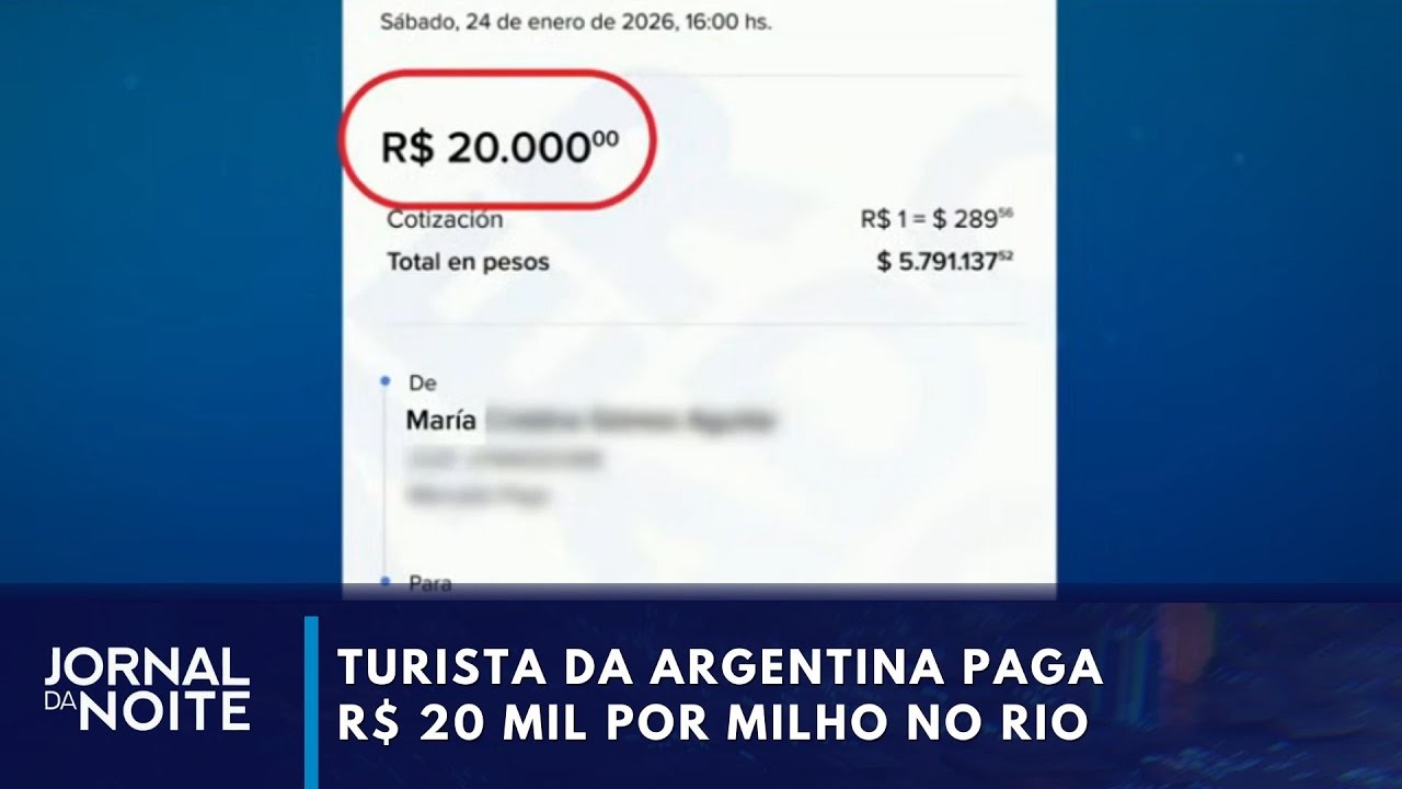 Turista paga R$ 20 mil por milho no Rio de Janeiro
