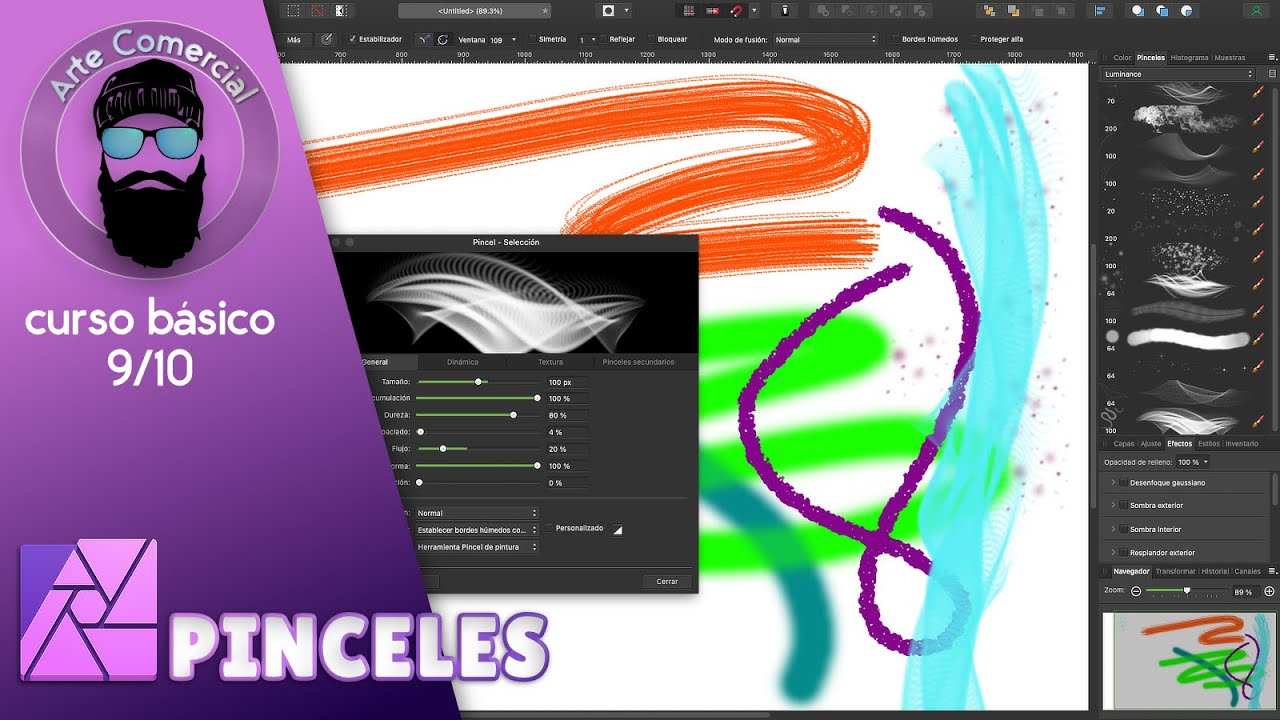 Todo Sobre Pinceles en Affinity Photo - Español