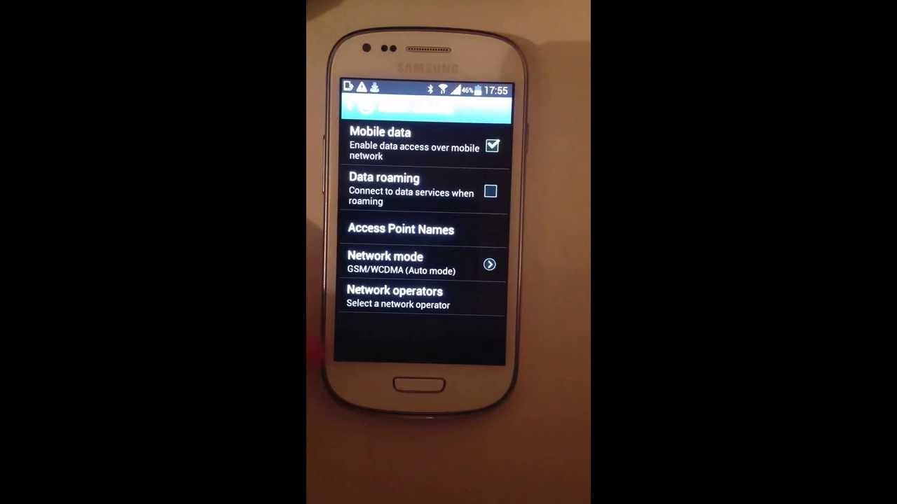 How to fix a Samsung with no registered network.