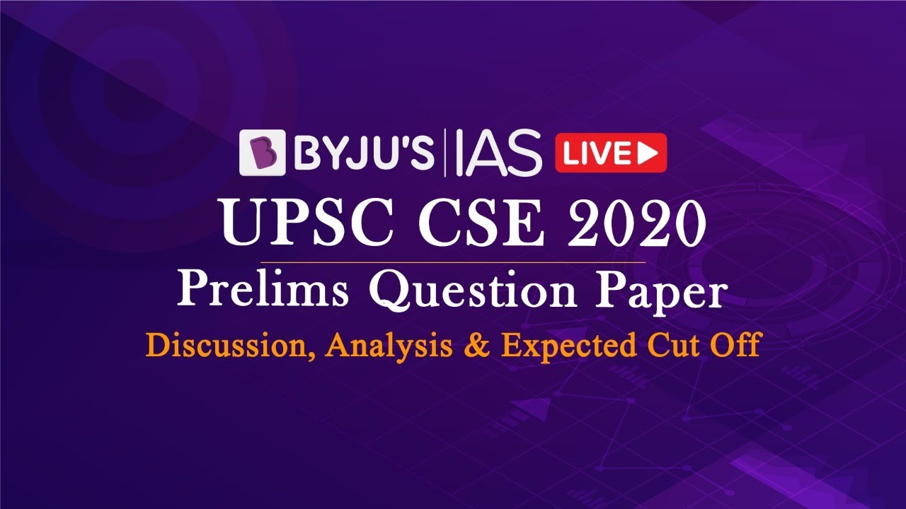 Live UPSC Prelims 2020 Analysis & Discussion | GS Paper 1