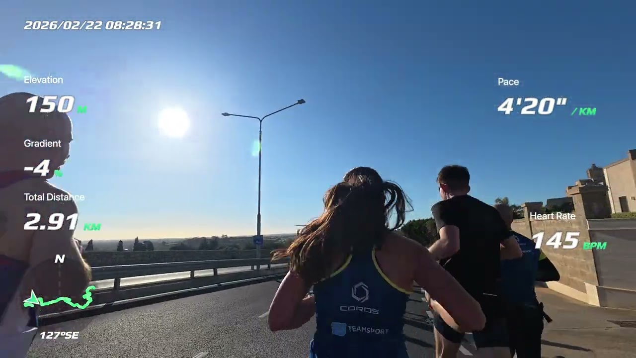POV dji osmo action 5 pro - sub 90min Malta Half Marathon 2026