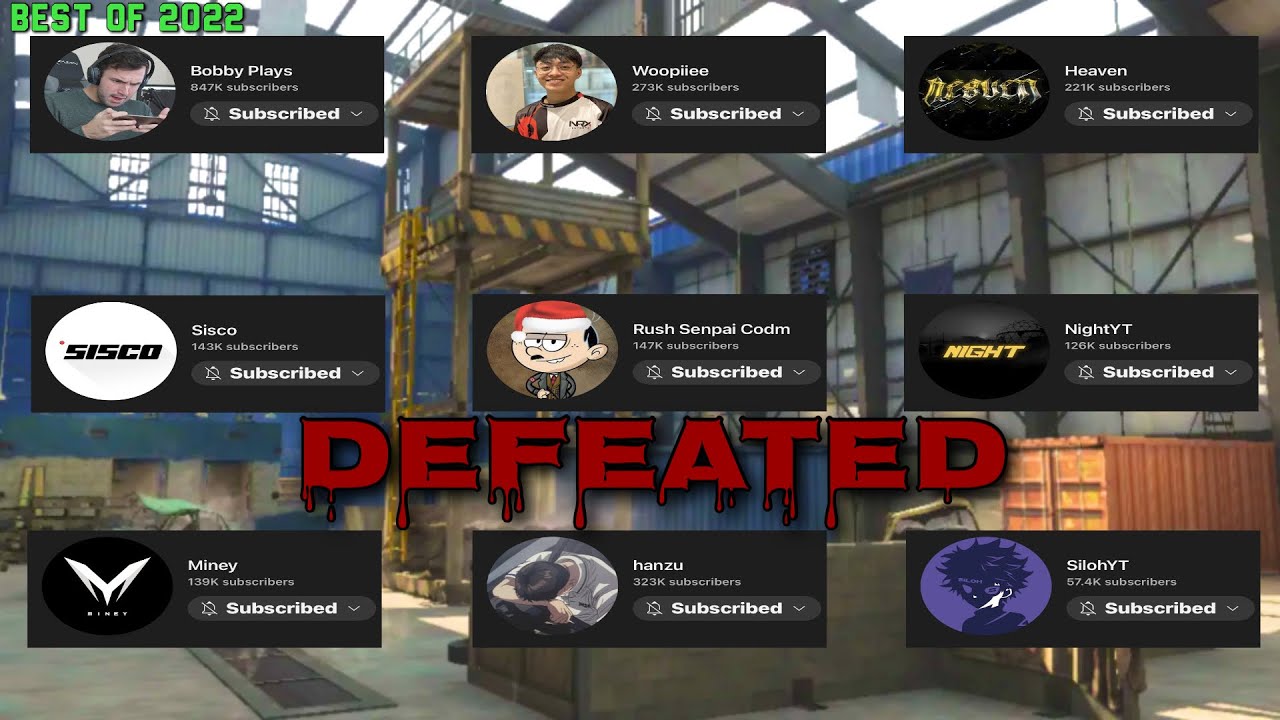 Лучшие моменты по уничтожению стримеров и ютуберов в 2022 году