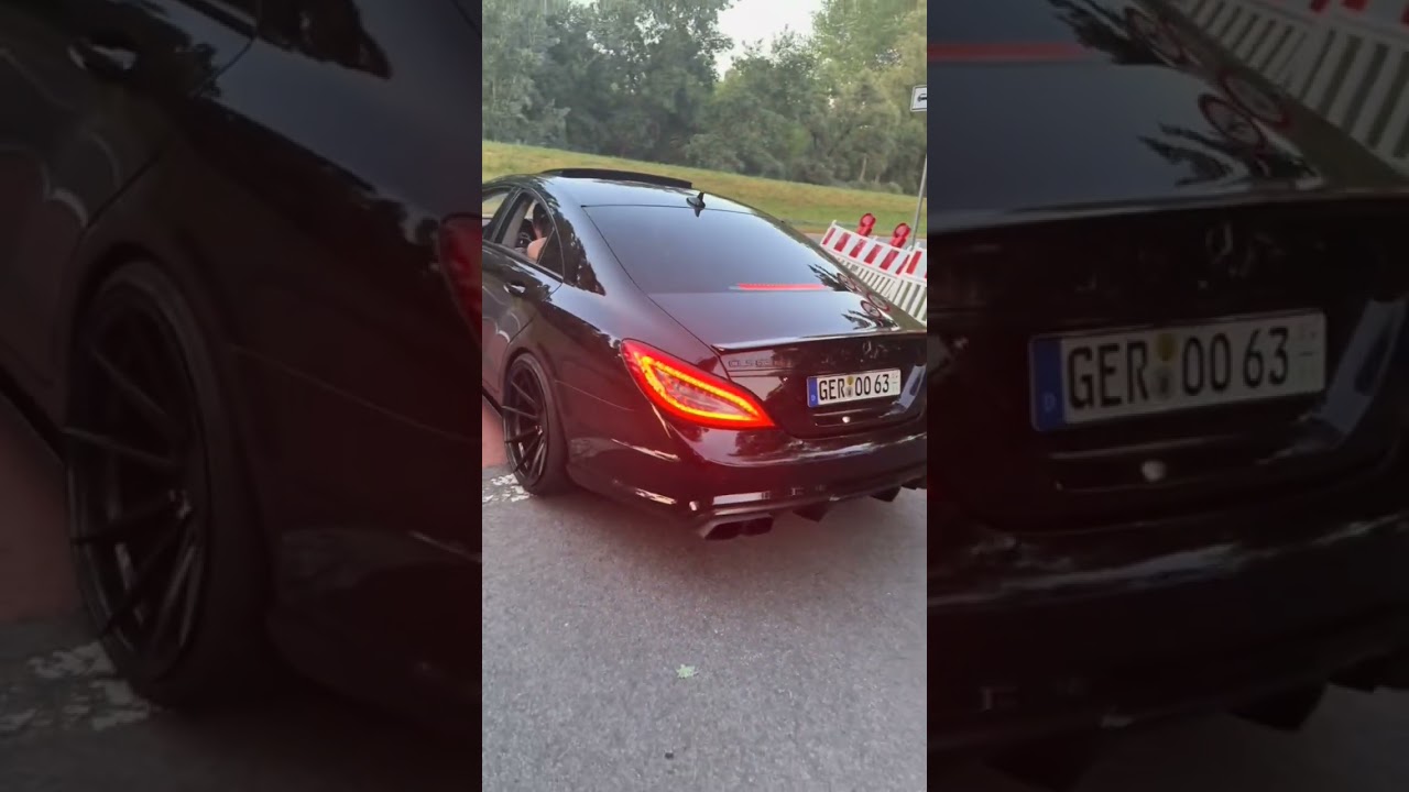 The most aggressive brabus exhaust ever made on the cls 63s amg #brabus