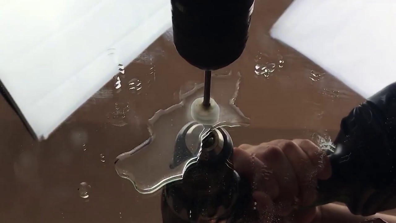 DIY How To Make A Hole In Mirror | Circle Cut Glass in ONE Minute | How to Cut Glass & Mirrors