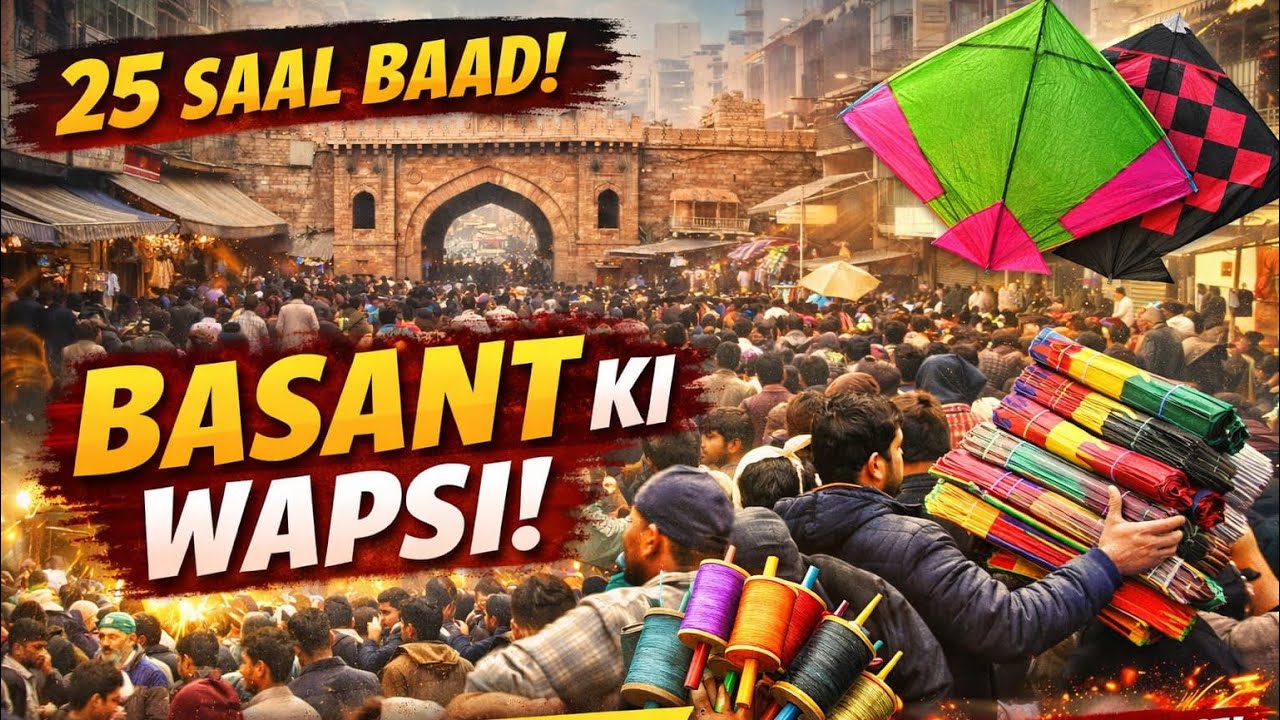 My First Vlog| Ist Feb - Basant Preparations Begin in Lahore 🪁