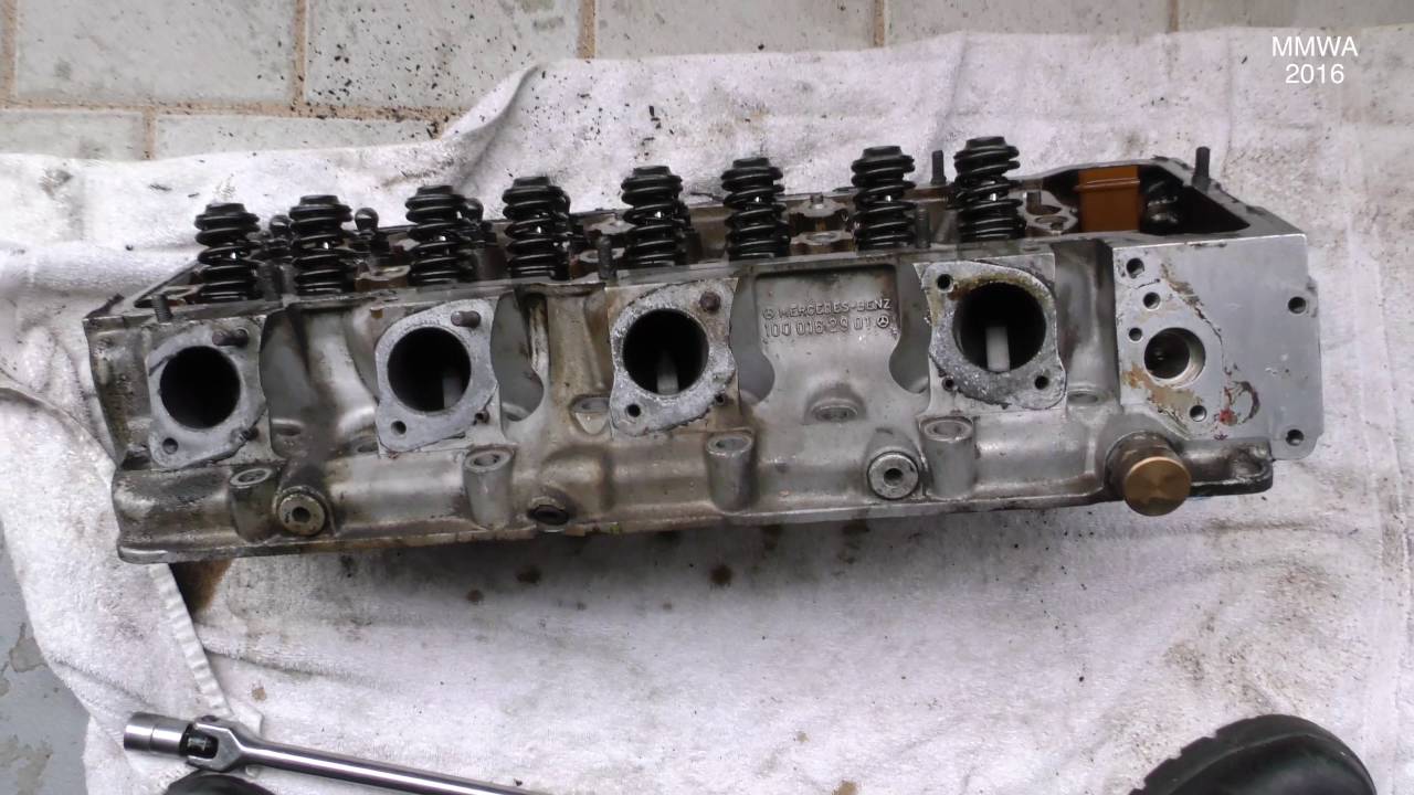 Mercedes 6.9 M100.985 Heads Removed For Refurbishment
