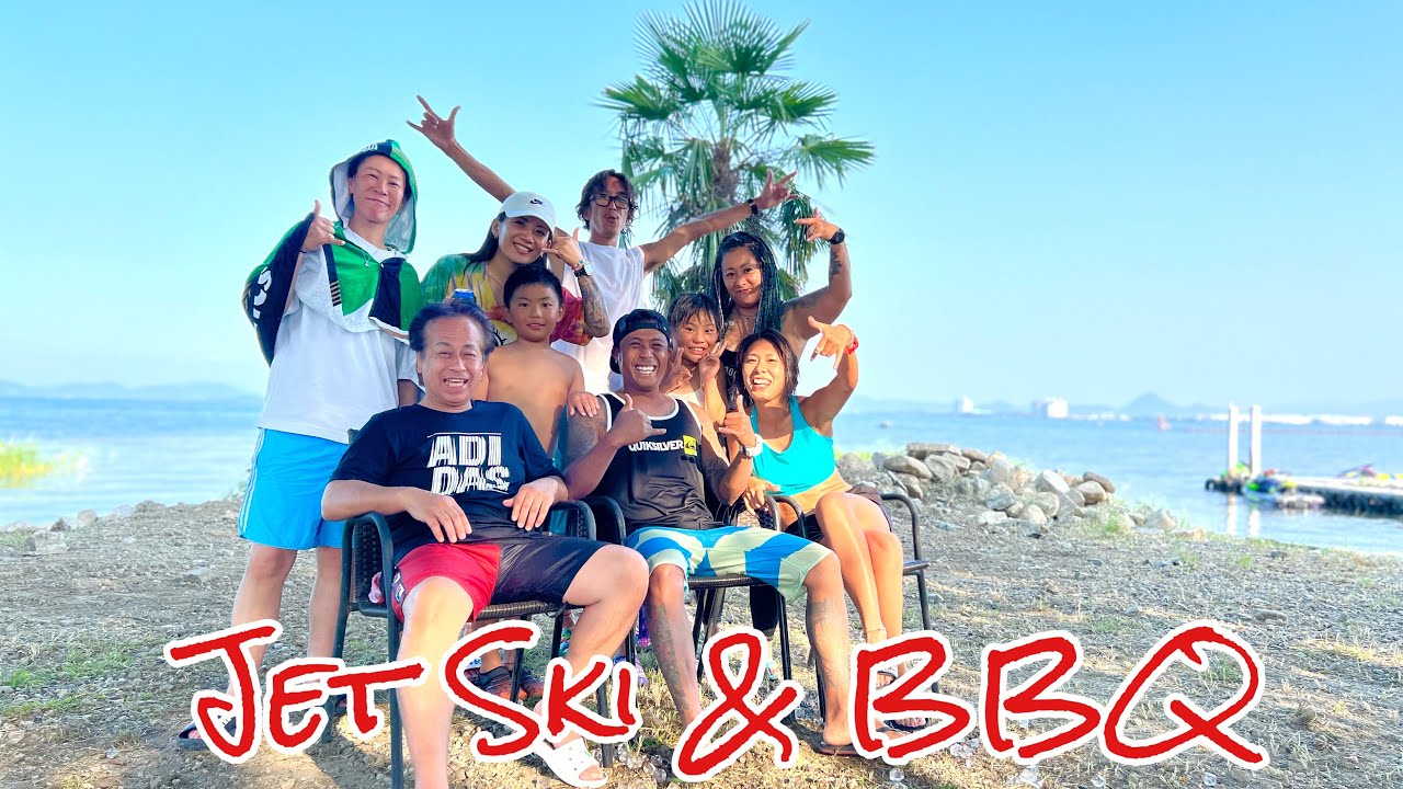 琵琶湖でジェットスキーとバーベキュー、すごく楽しかった。良い人と出会って本当に嬉しい  / BBQ & JET SKI IN BIWAKO,A LOT OF FUN