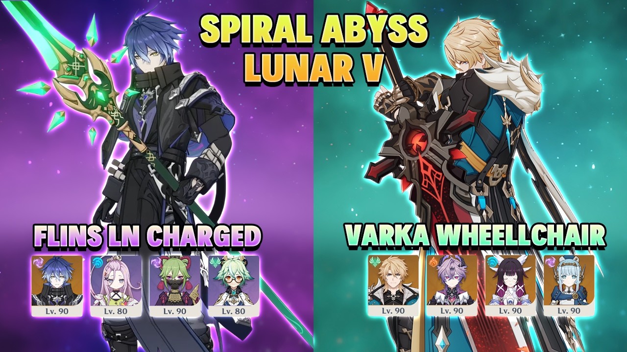 C0 Flins & C0 Varka | Spiral Abyss Lunar V Floor 12 36-Stars | Genshin impact 6.5