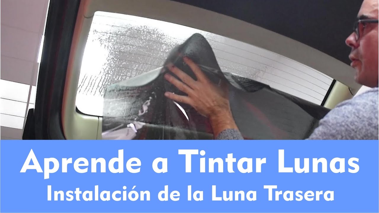 Tintado de lunas - Instalar la lámina solar una vez termoformada. Parte 4/7.