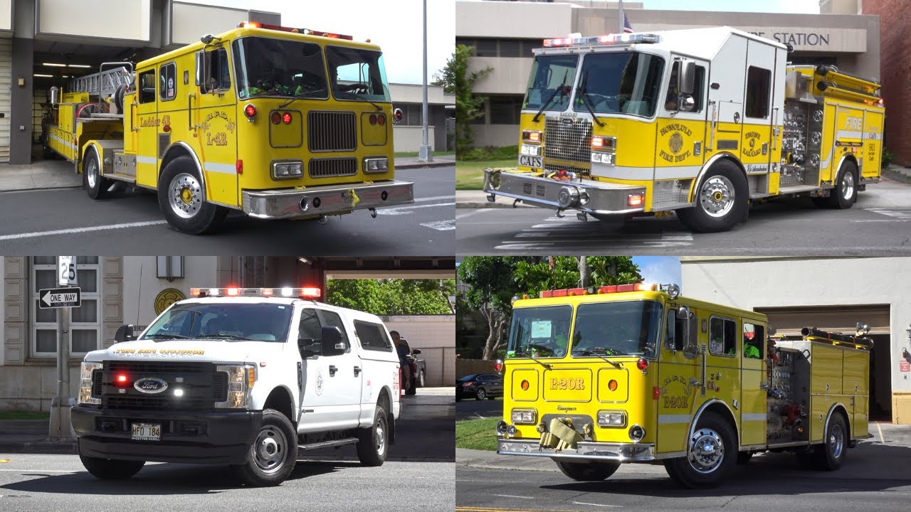 Honolulu Fire Department Responding - Compilation #22 (Memorial Day Special)