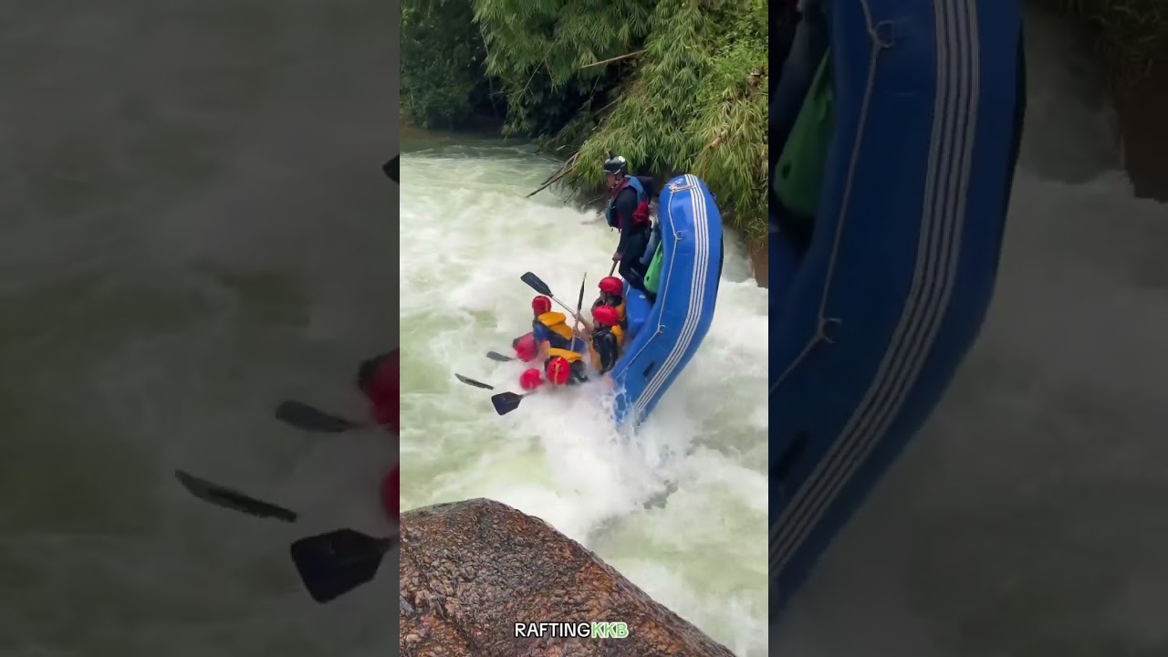 White water rafting is fun 🤩