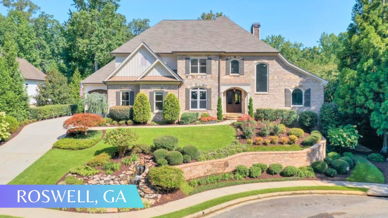 Enchanting Fully Updated Waterfront Home w/ Koi Pond & Custom Waterfall FOR SALE North of Atlanta