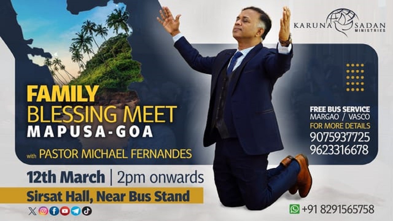 20260312 | KSM | Goa: Family Blessing Meet | [ LIVE 🔴 ] Pastor Michael Fernandes