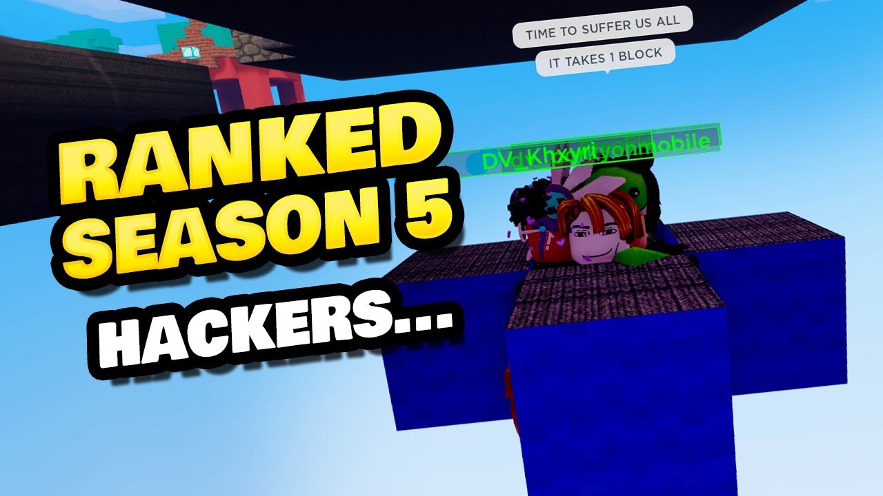 Hackers in Ranked Season 5 (Roblox BedWars)