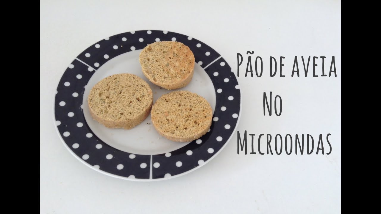Pão de aveia no microondas