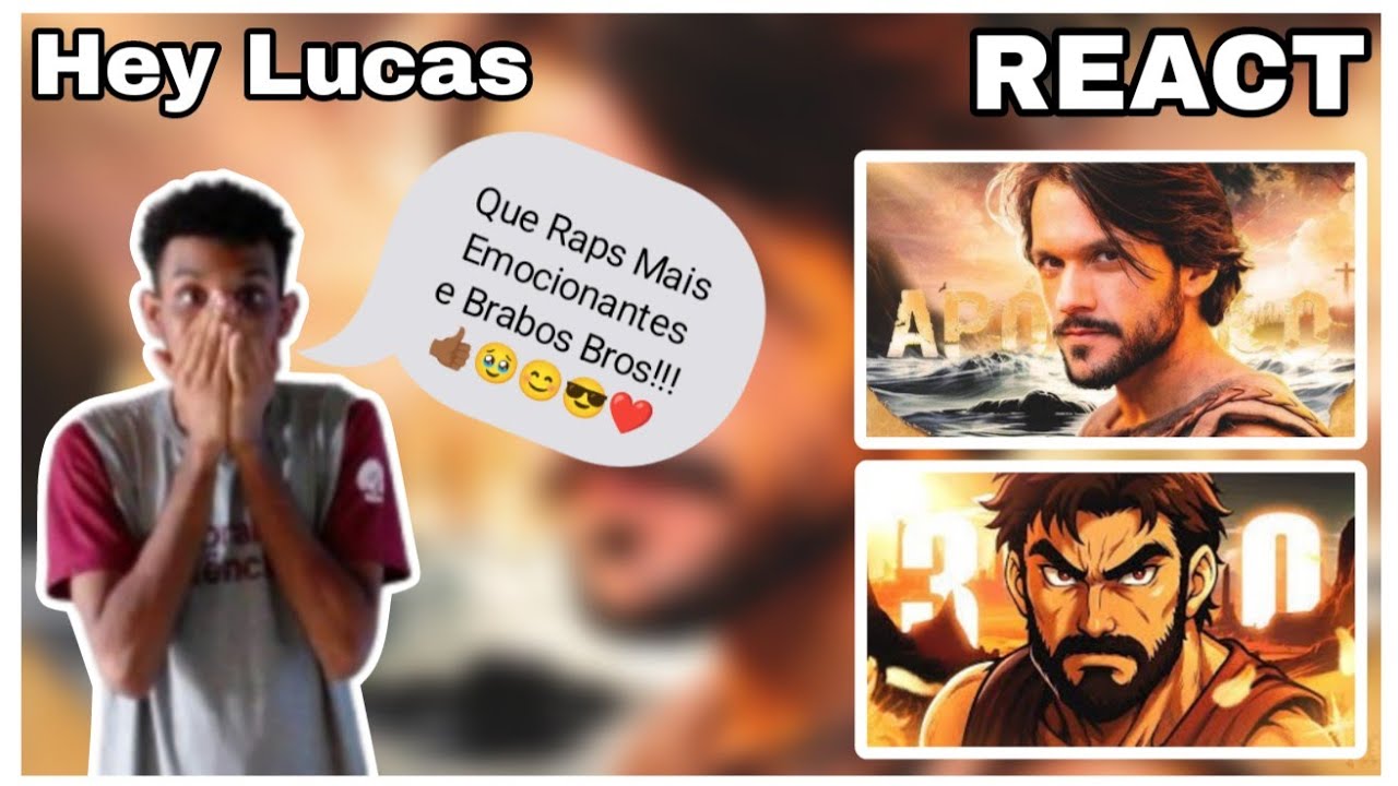 REACT - REAGINDO aos Raps Do Apóstolo Pedro e Gideão (Biblia) #FlashBeats - Hey Lucas