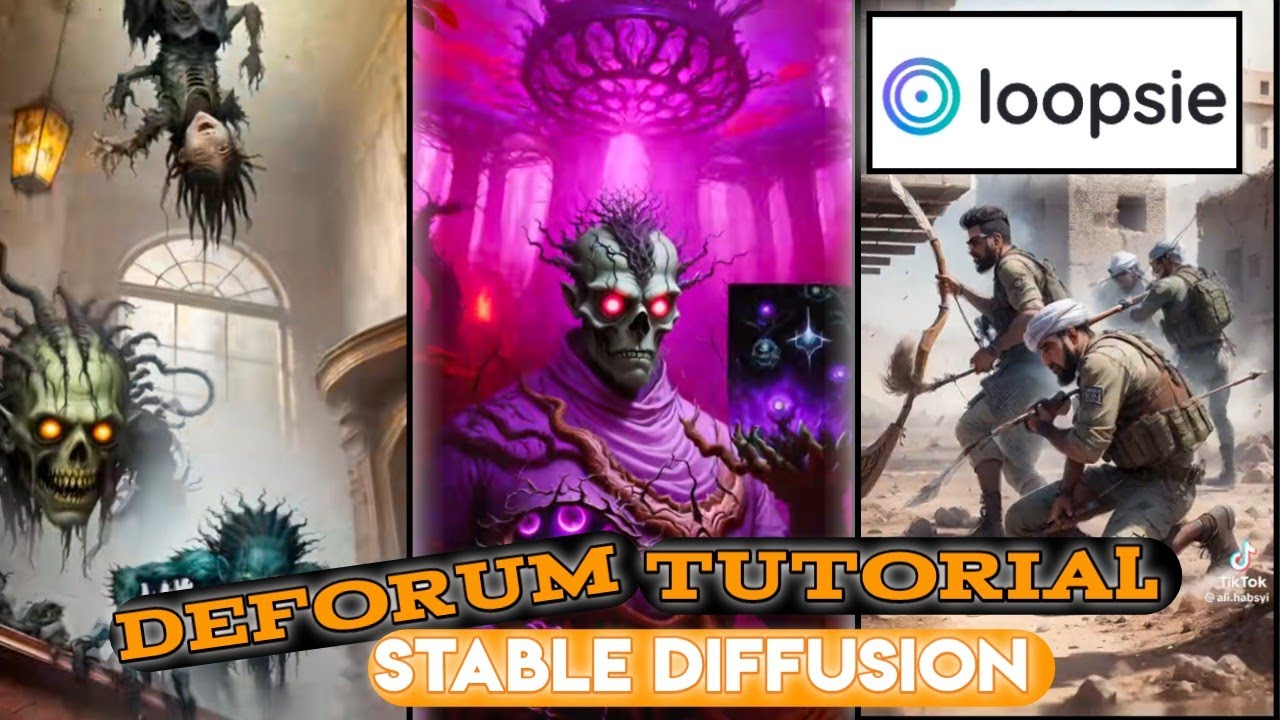 How to create AI anime videos | deforum stable tutorial | Loopsie IOS