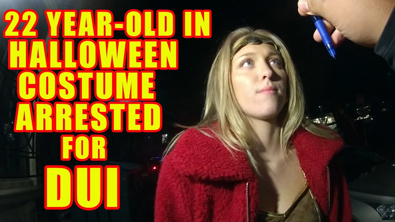 Bodycam DUI Arrest - 22-Year-Old Woman in Warrior Princess Costume Gets Arrested for DUI