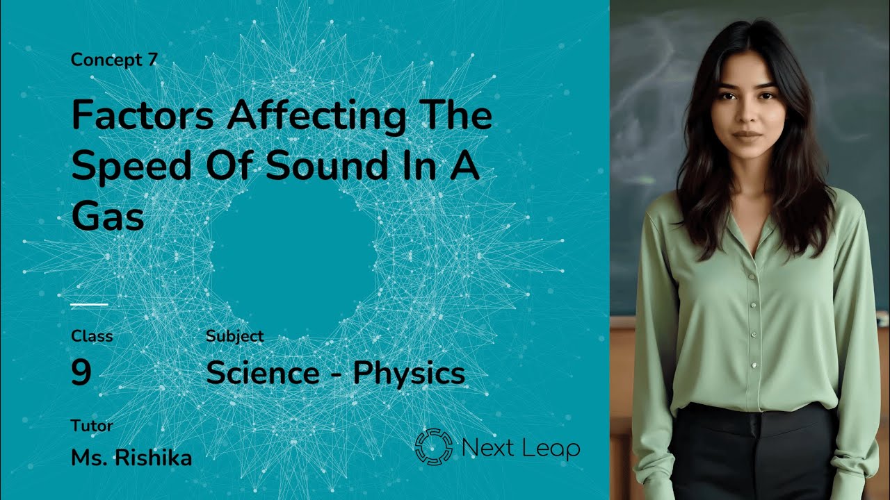 Factors Affecting the Speed of Sound in a Gas | Class 9 Physics | Propagation of Sound Waves