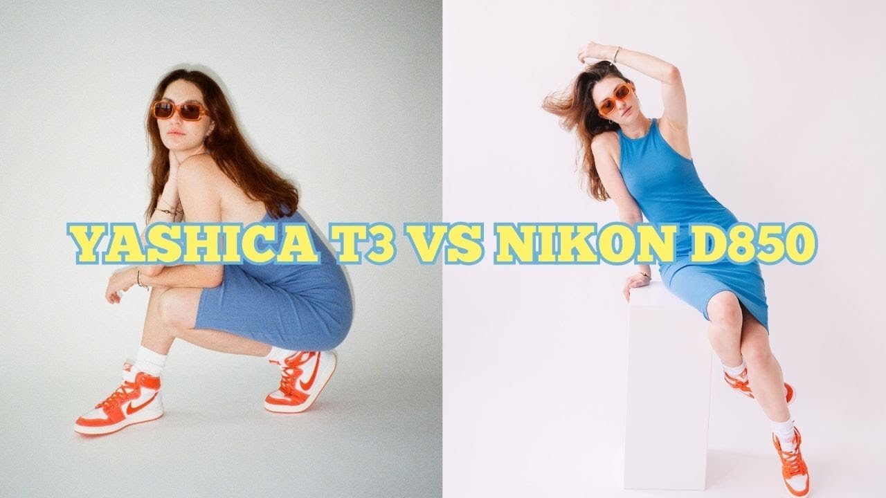 yashica T3 vs nikon D850 - portrait photography camera challenge I film vs digital