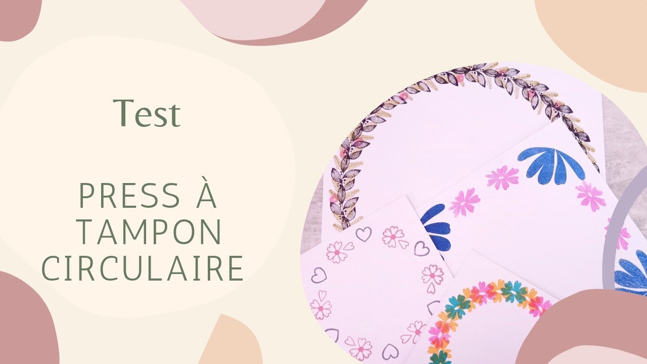 Test - Presse à tampon circulaire Artémio