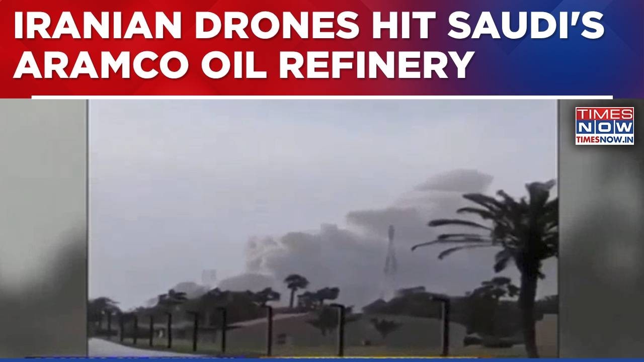 US-Israel-Iran War: Iran Targets Aramco Oil Refinery In Saudi Arabia With Shahed-136 Drones | WATCH