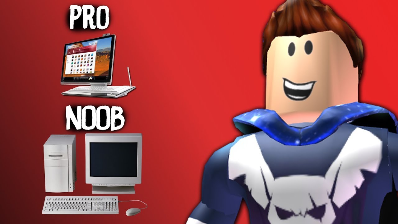 NOOB vs PRO ! Cine are PC mai bun ? Roblox
