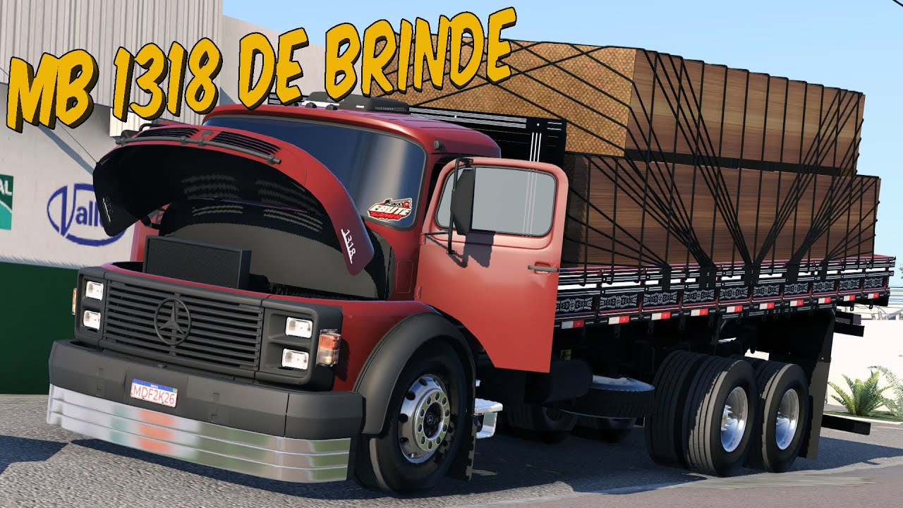 MB 1318 DE BRINDE - PRIMEIRA VIAGEM NO MERCED&Atilde;O - ETS 2 MODS BR 1.57