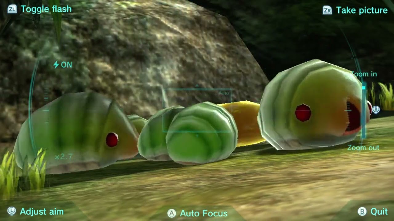 Pikmin 3 Swarming Sheargrub Behavior: Slurpin Nectar