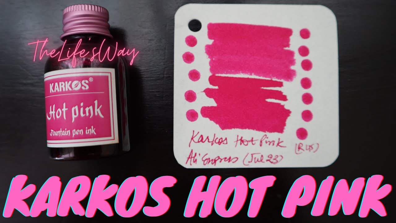 Karkos Hot Pink Fountain Pen Ink (30ml) for USD 1.97 Only!