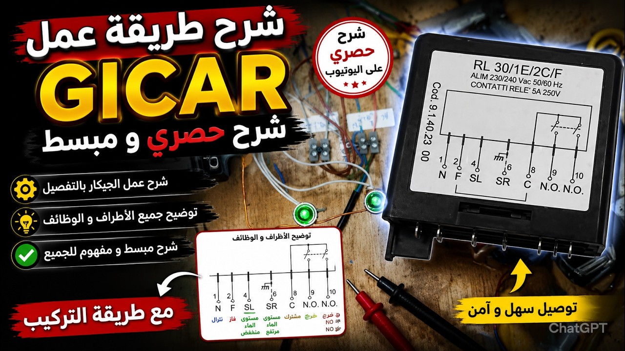 شرح طريقة عمل الجيكار GICAR شرح حصري و مبسط مع طريقة التركيب