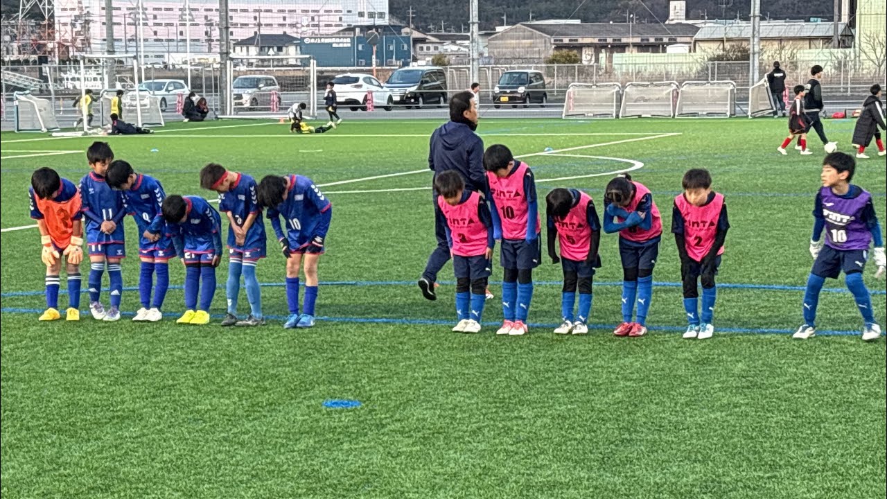 U10vs 里庄0-1 福山シティ後座試合　予選ブロック　エヴォルヴィン2026.3.8