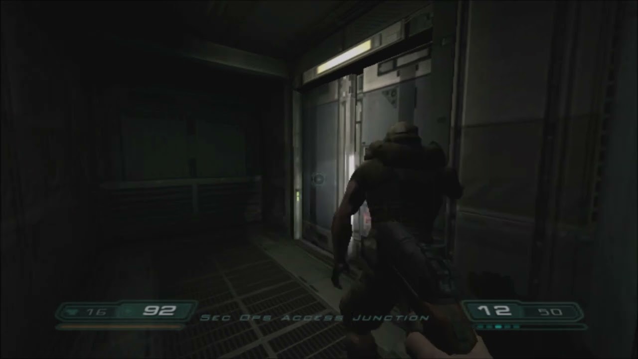 Doom 3 Co-op Xbox Live Insignia Full Playthrough