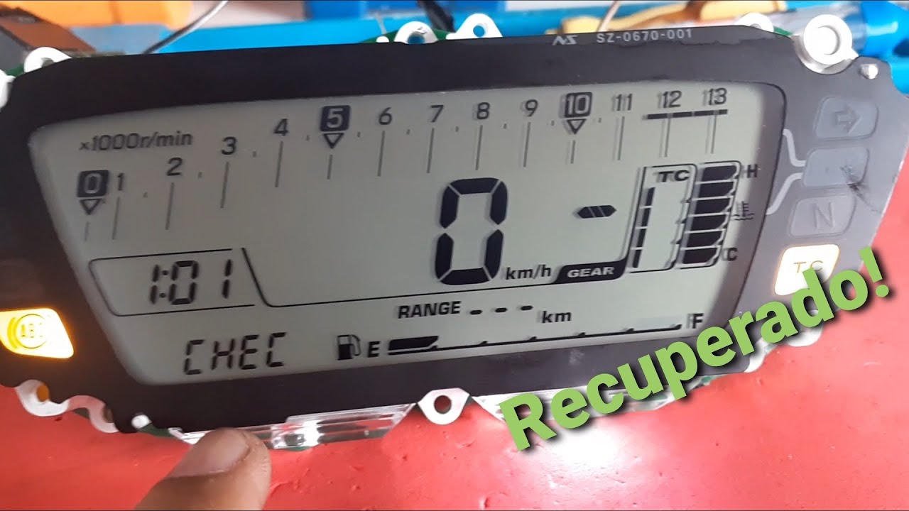 painel da GSX 750 conserto!