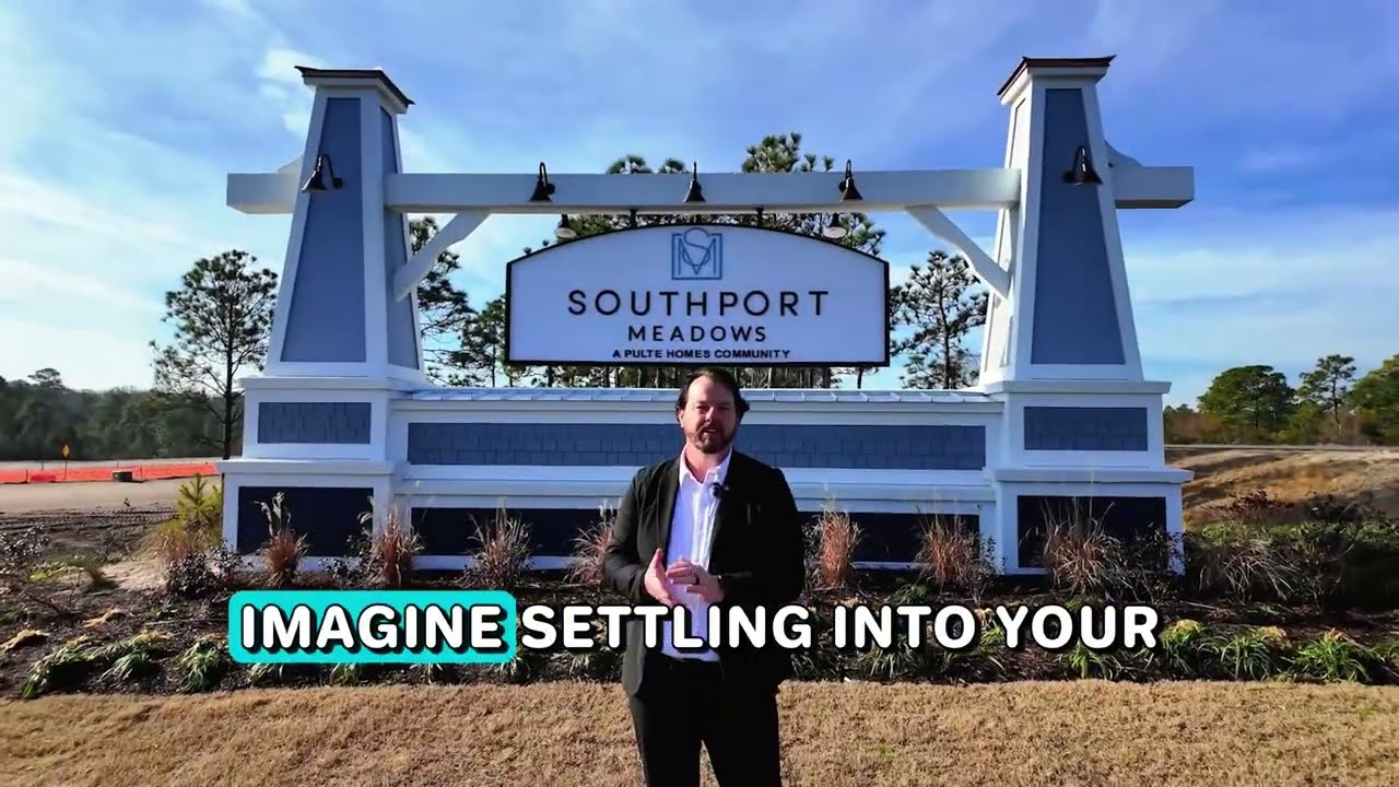 Southport Meadows Model Home Tour + Aerial Overview | New Construction in Southport NC from $330K