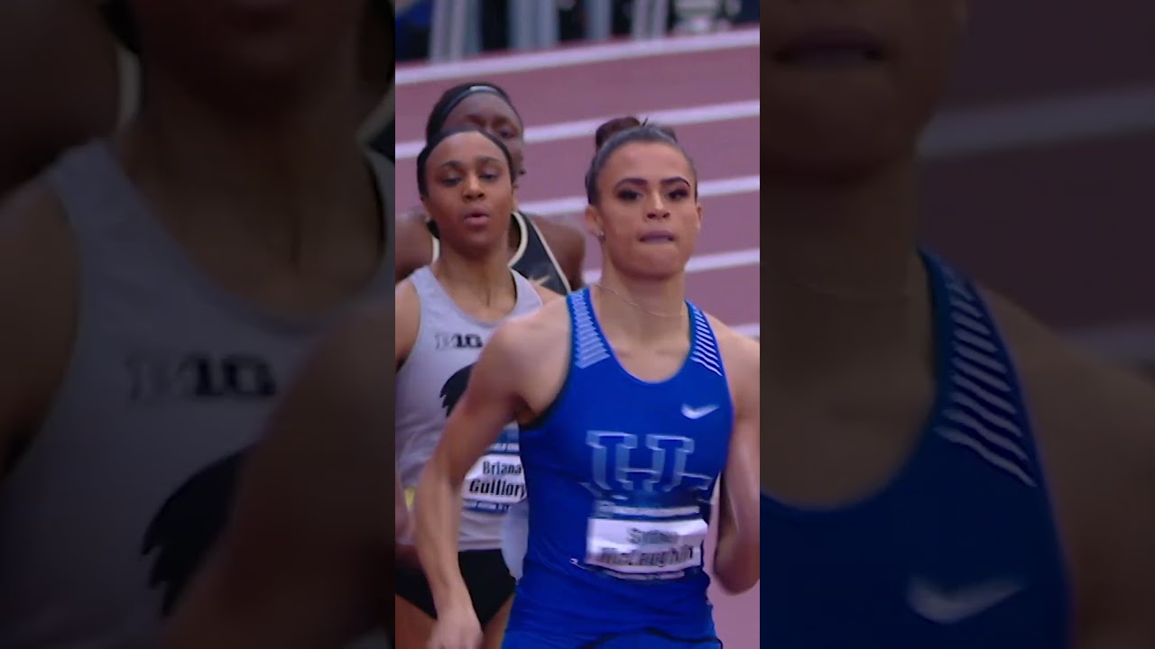 Sydney McLaughlin-Levrone running the 400m as a college freshman 💨 #shorts