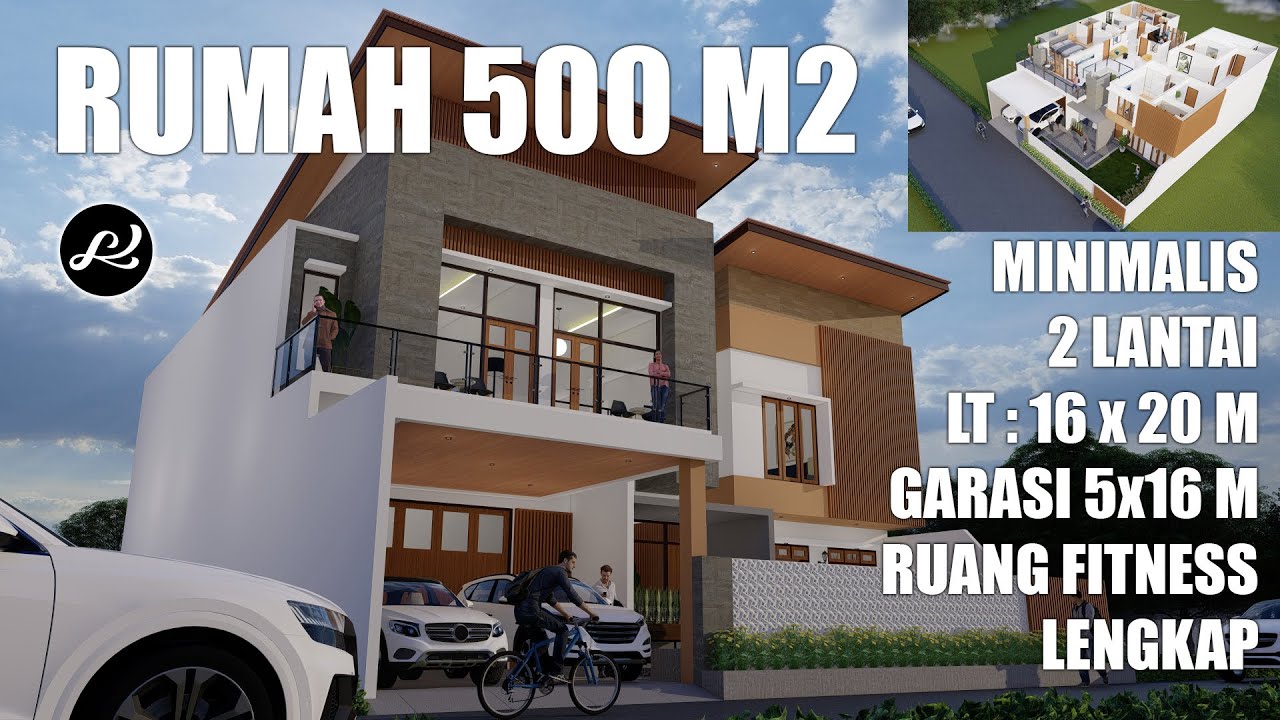 desain rumah minimalis 2 lantai  -  16 x 20 house design - desain ruang fitness di rumah