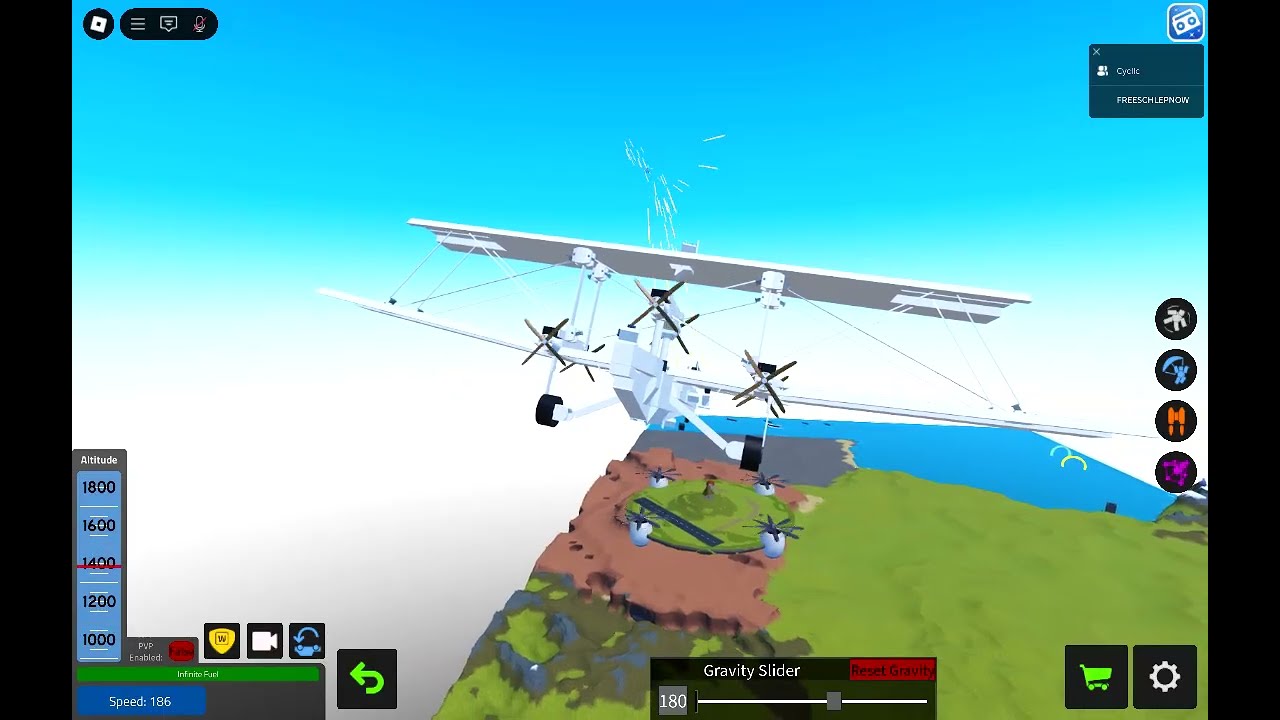Fighting and screwing around with Cyclic in my Ca.90!!!!!!!   (check desc) (Roblox 2025 09 28)