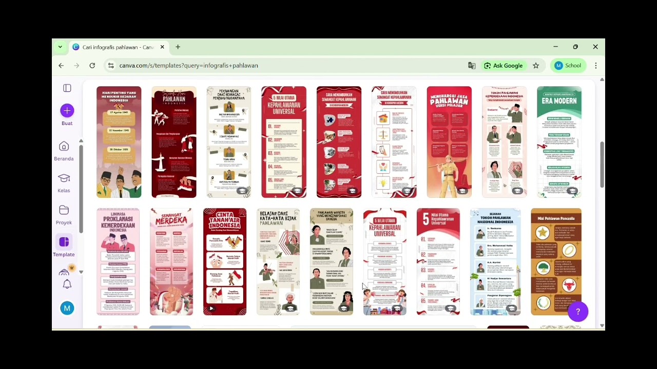 Video Tutorial Membuat Infografis Sederhana Menggunakan Template Canva