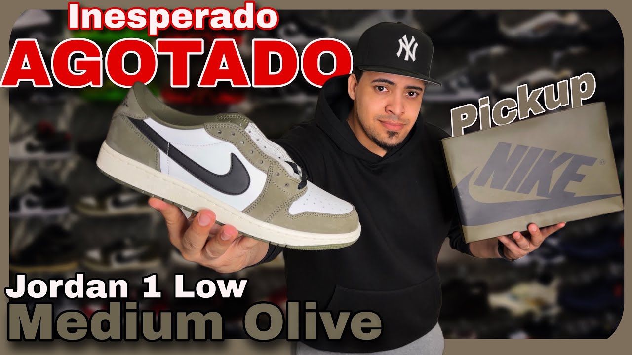 Jordan 1 Low Medium Olive 🫒 Se Agotaron, Pickup, Reseña y On Feet 