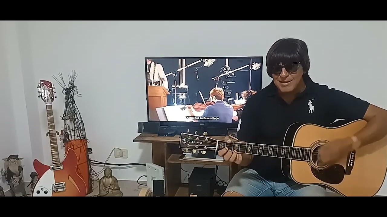 Now and then cover The Beatles guitarra acústica 