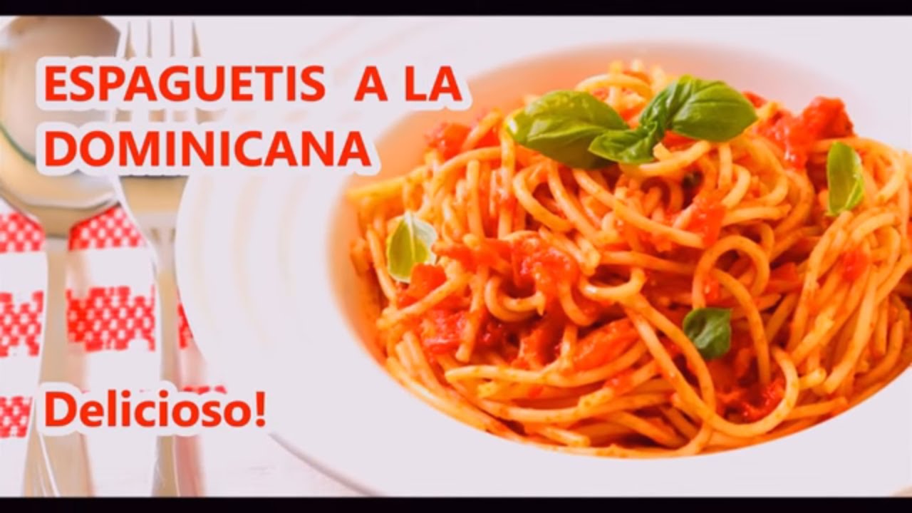 Como preparar espagueti al estilo dominicano