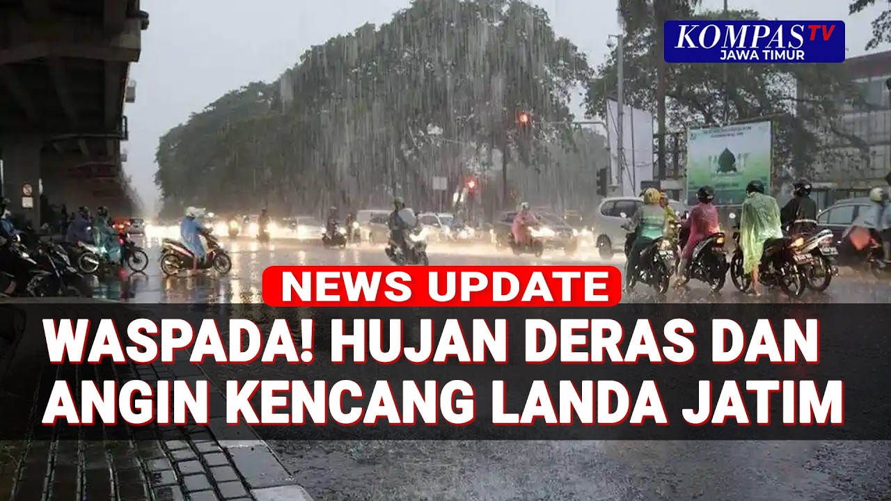 Hujan Deras & Angin Kencang Landa Jatim, Padi Rusak dan Candi Ambrol