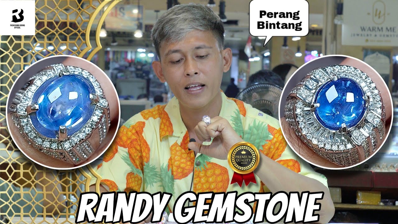Permata Enak Harga Lunak❗Promo Perdana Juragan Star Sapphire Rawabening 👍 ( Randy Gemstone )
