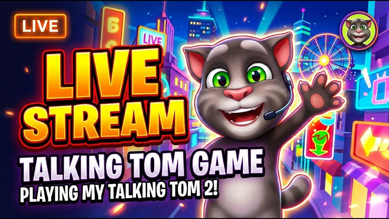 Talking tom live #talkingtom #live #tom #satisfying