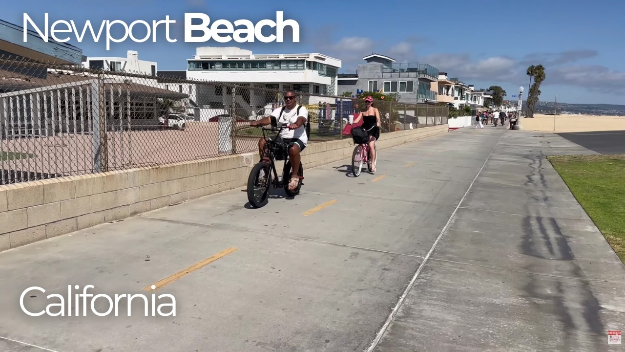 🌊 Newport Beach California Walk 4K | Peaceful Beach, Ocean Waves & California Vibes