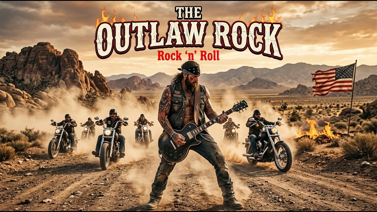 Best Music Rock n Roll 🔥 The Outlaw Rock 🎸 Loud & Dirty Rock N Roll Guitar Riffs