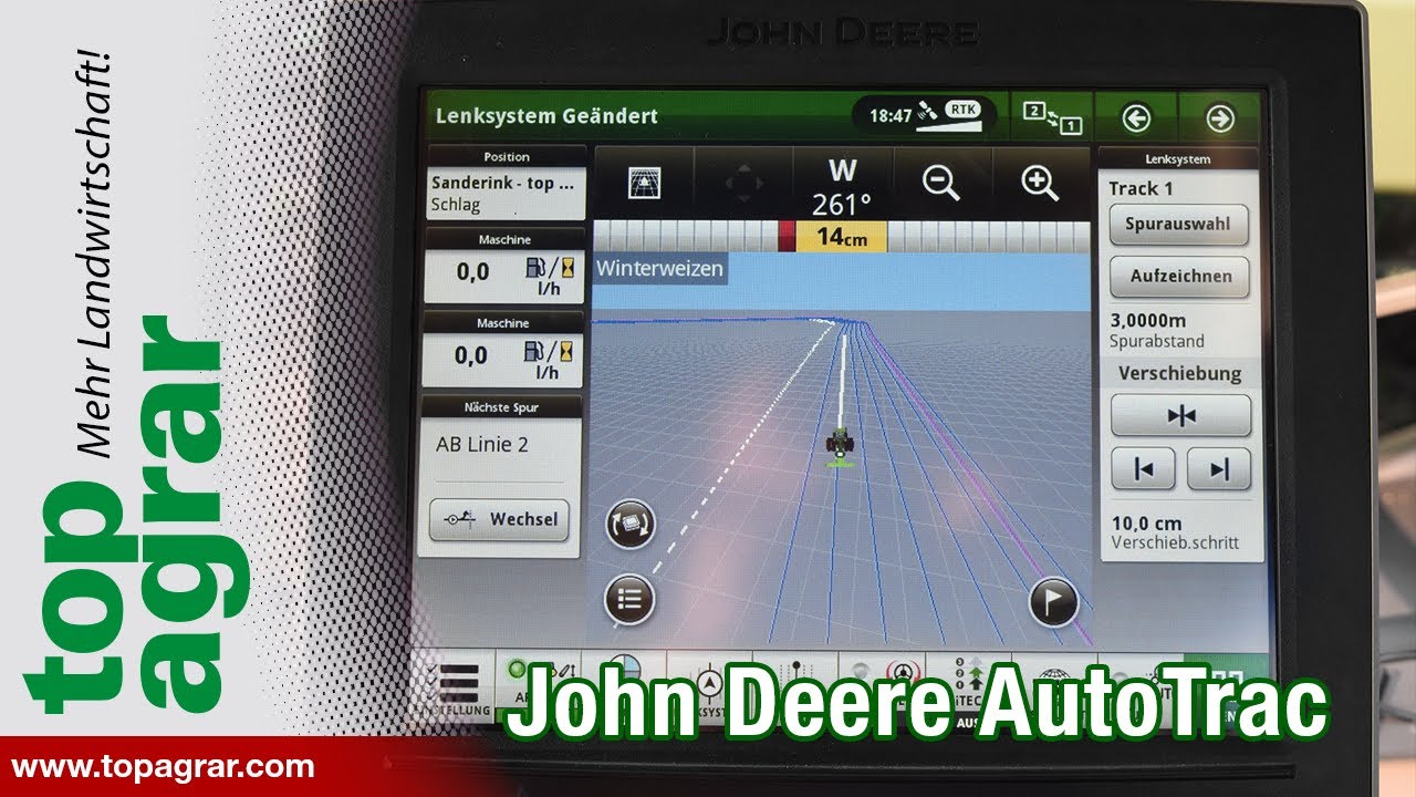 John Deere AutoTrac Lenksystem im top agrar-Test