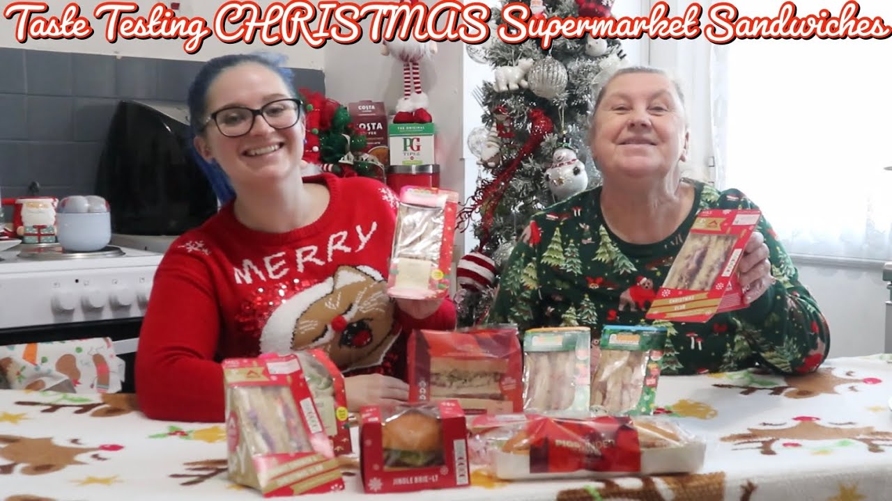 Taste Testing CHRISTMAS Supermarket Sandwiches